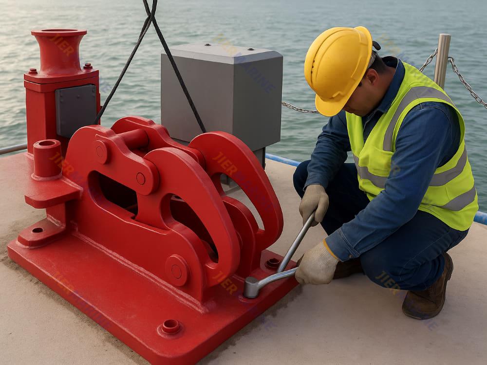 installation du crochet à dégagement rapide