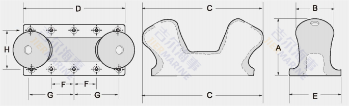 Conception du modèle de bollard à double tête