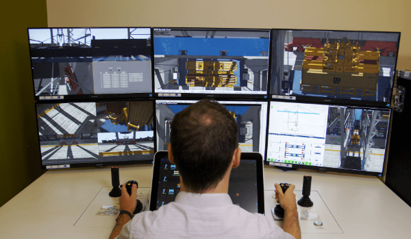 Station d'exploitation à distance pour le port